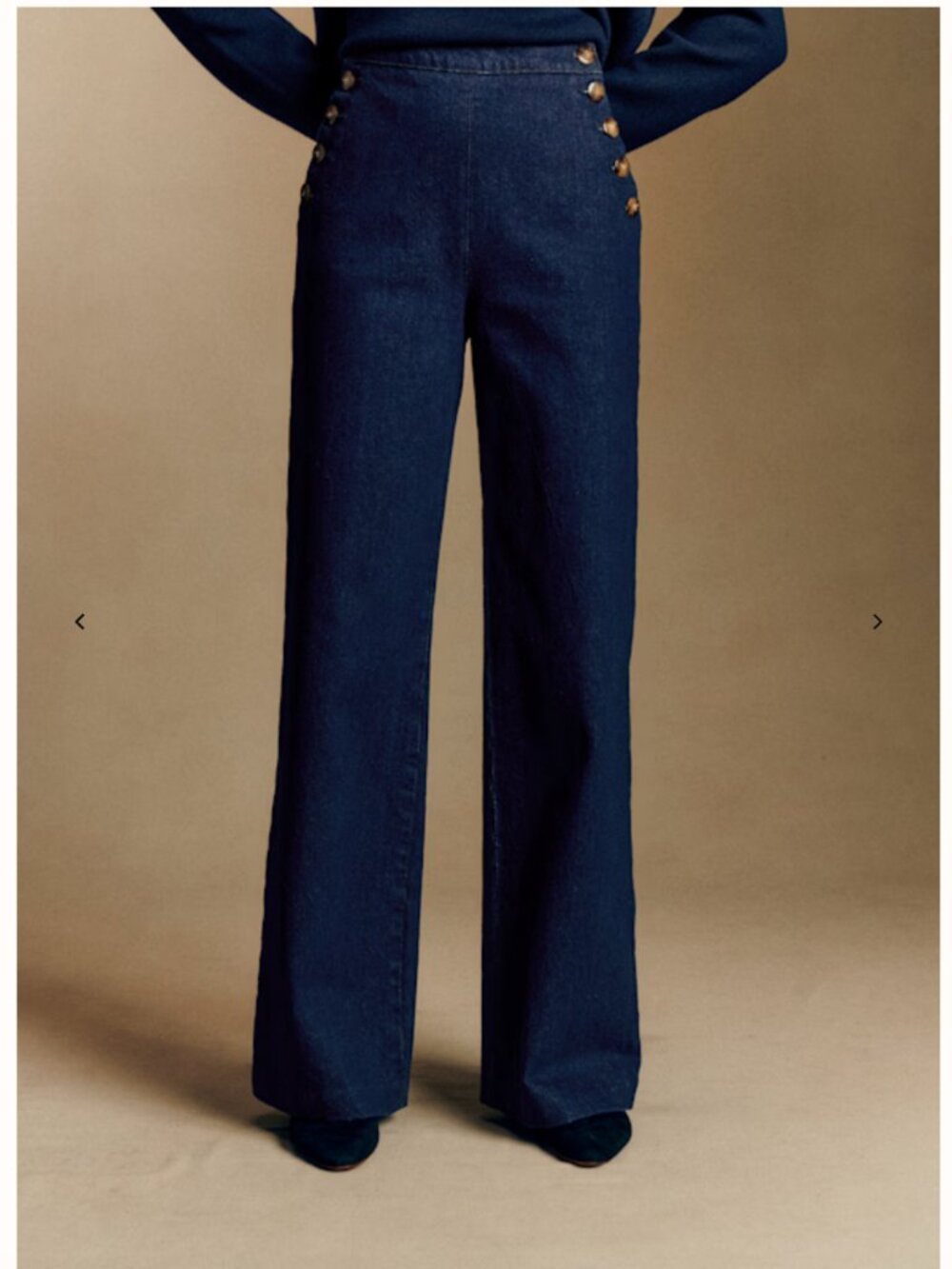 Sezane Marino Trousers  Denim